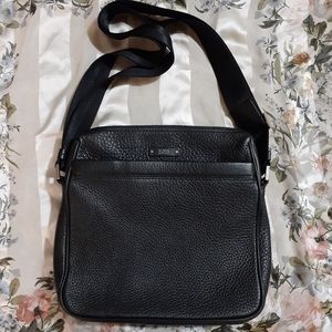 Authentic Hugo Boss leather crossbody bag
